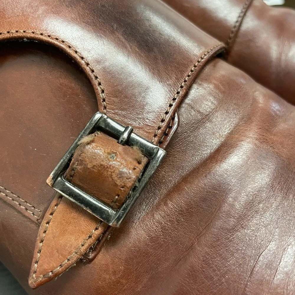 To Boot New York Made in Italy Grant  Double Monkstrap in Brown Size 10.5 D $399